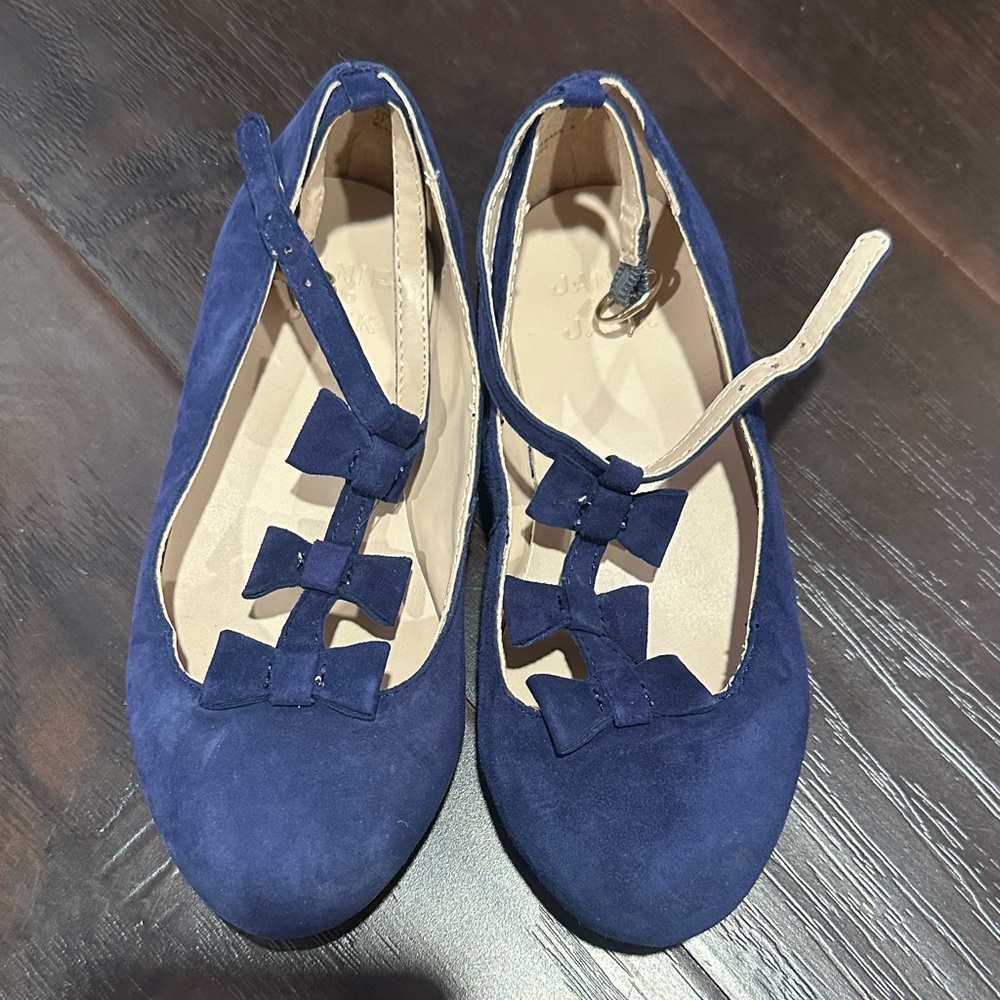 Janie and Jack Navy Dress Shoes with Bow